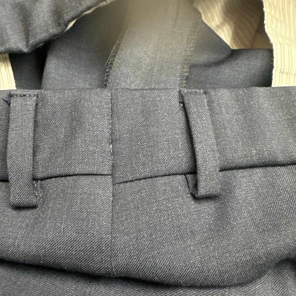 Ballin Dress Pants 100% Super 120s Wool Comfort-Eze Mens 40x27.5 Blue Flat Front - Picture 15 of 15